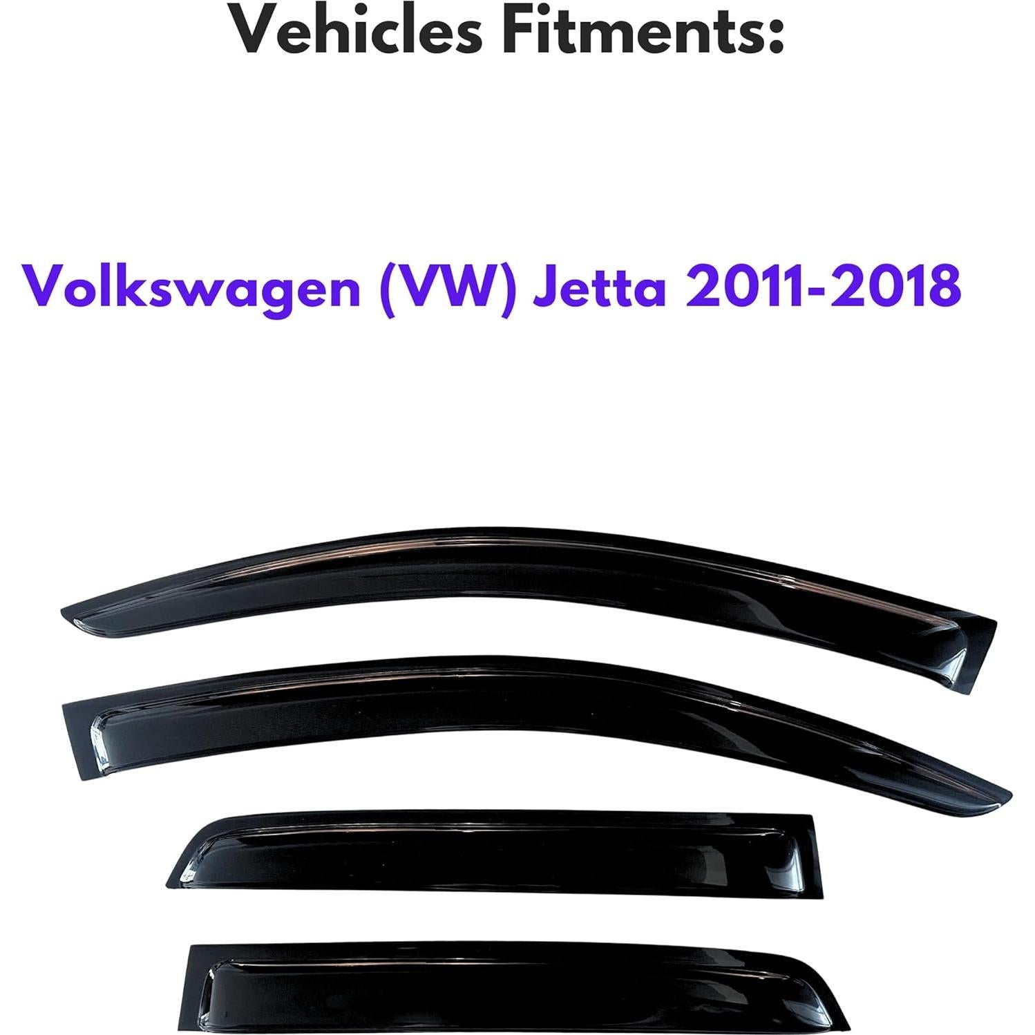 Viseras de Ventana KPY para Volkswagen Jetta 2011-2018