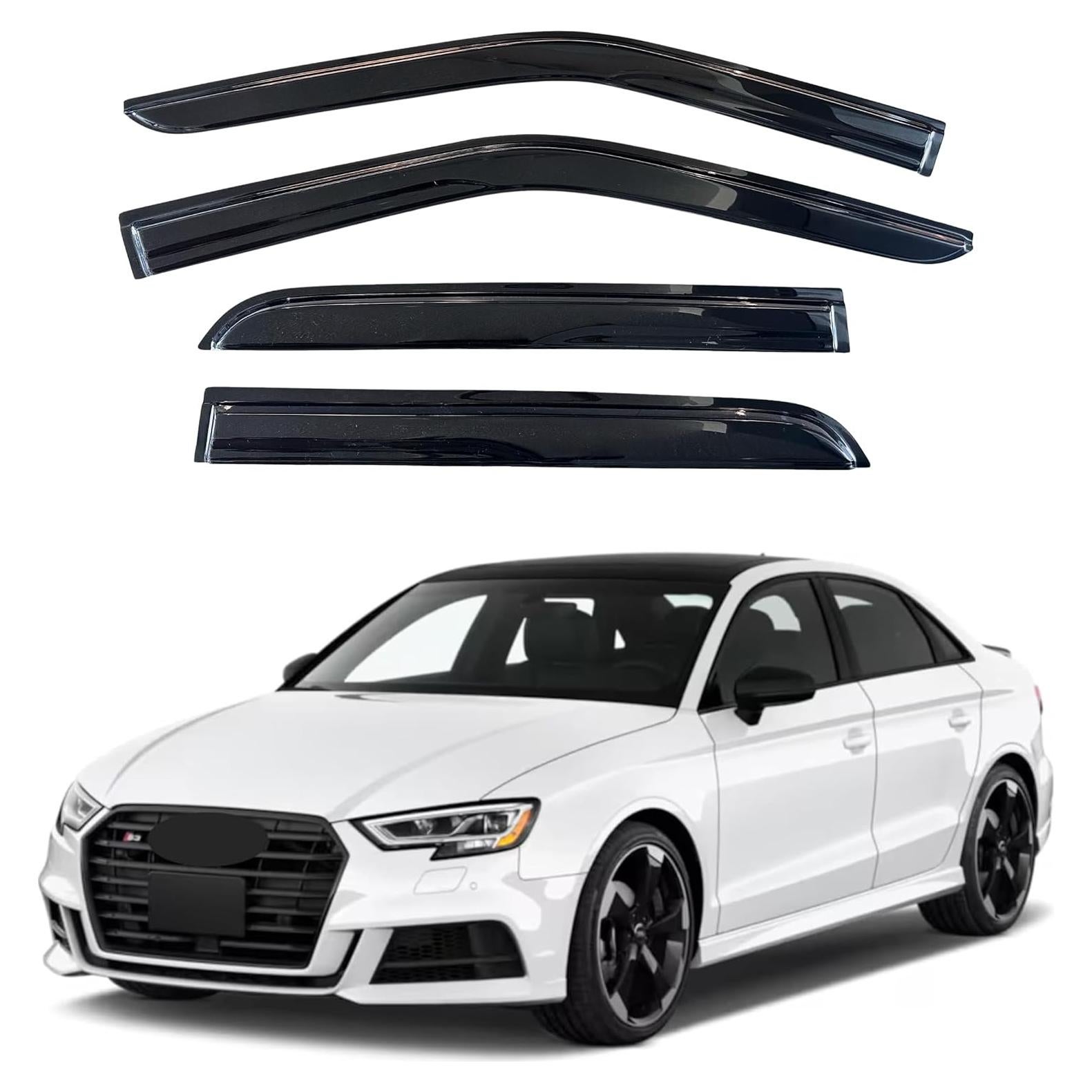 Viseras de Ventana KPY para Audi A3 Sedán 2014-2020, 4PC