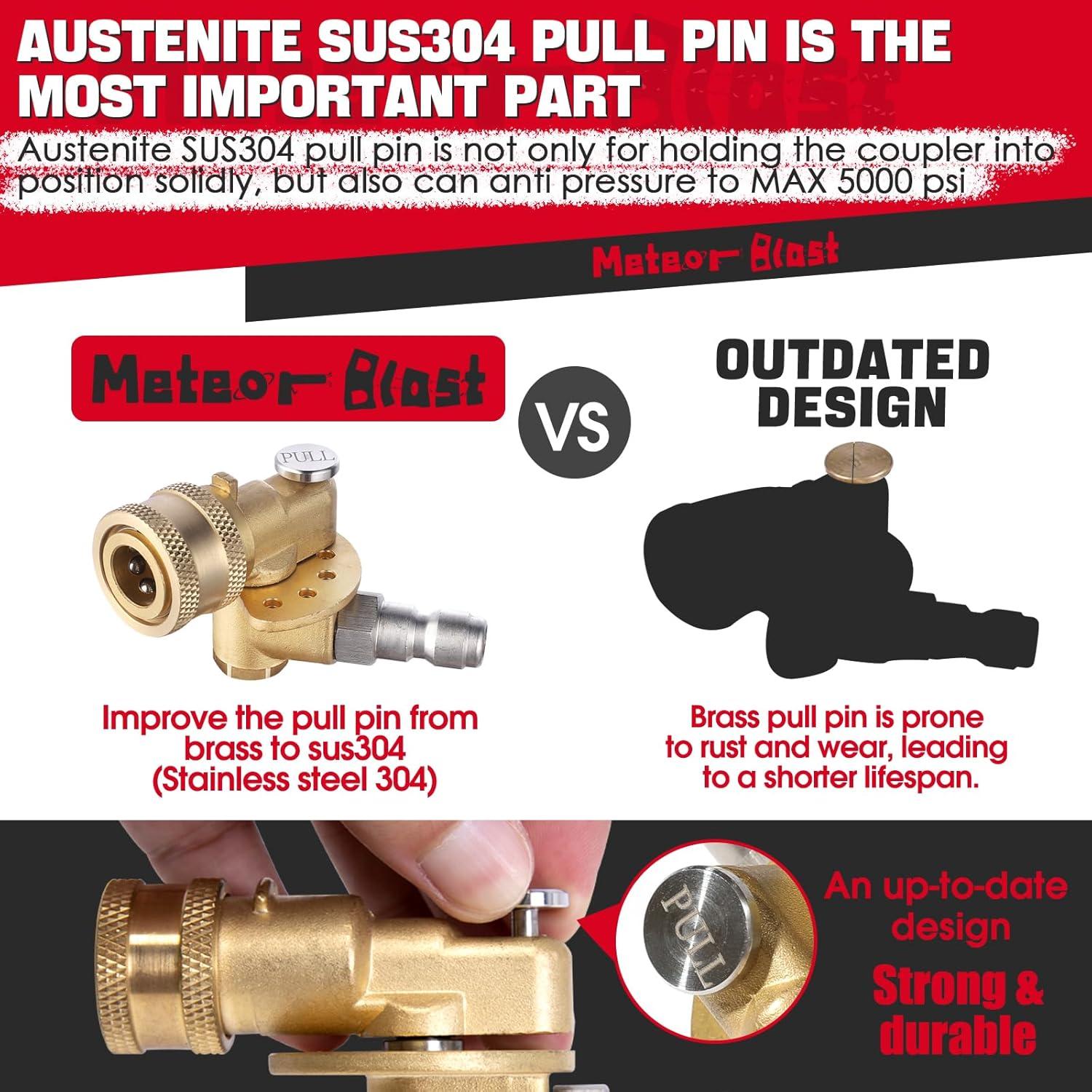 Acoplador Pivotante Meteor Blast 120° 5 Ángulos 5000 PSI