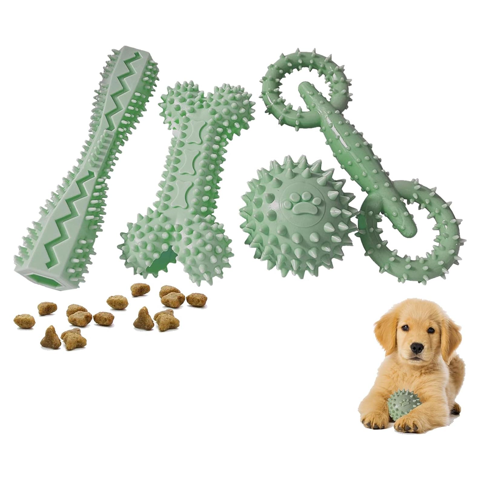 Paquete de 4 Juguetes para Cachorros Cdyzqikm - Masticar y Dentición