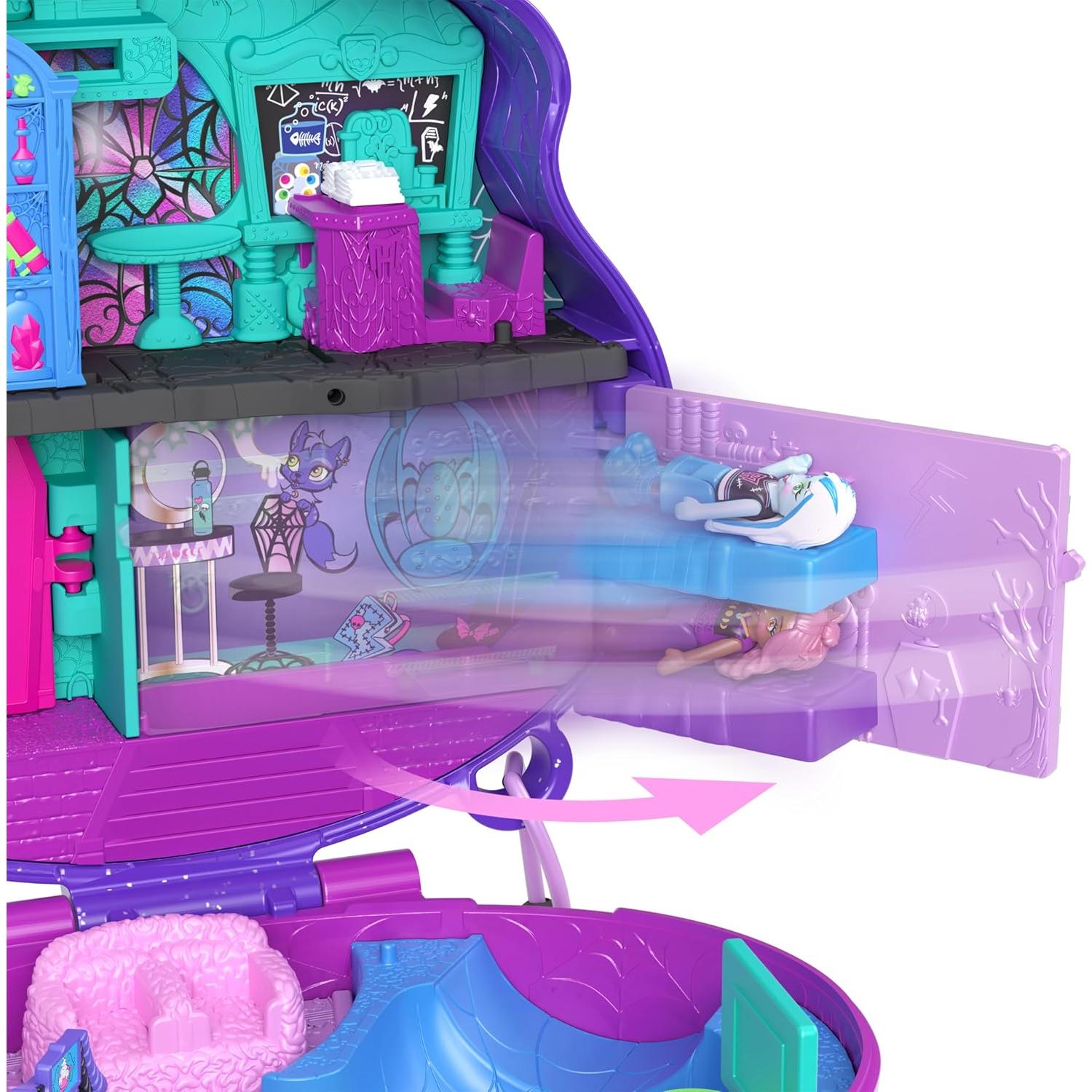 Juego Polly Pocket Monster High con 3 muñecas y 10 accesorios