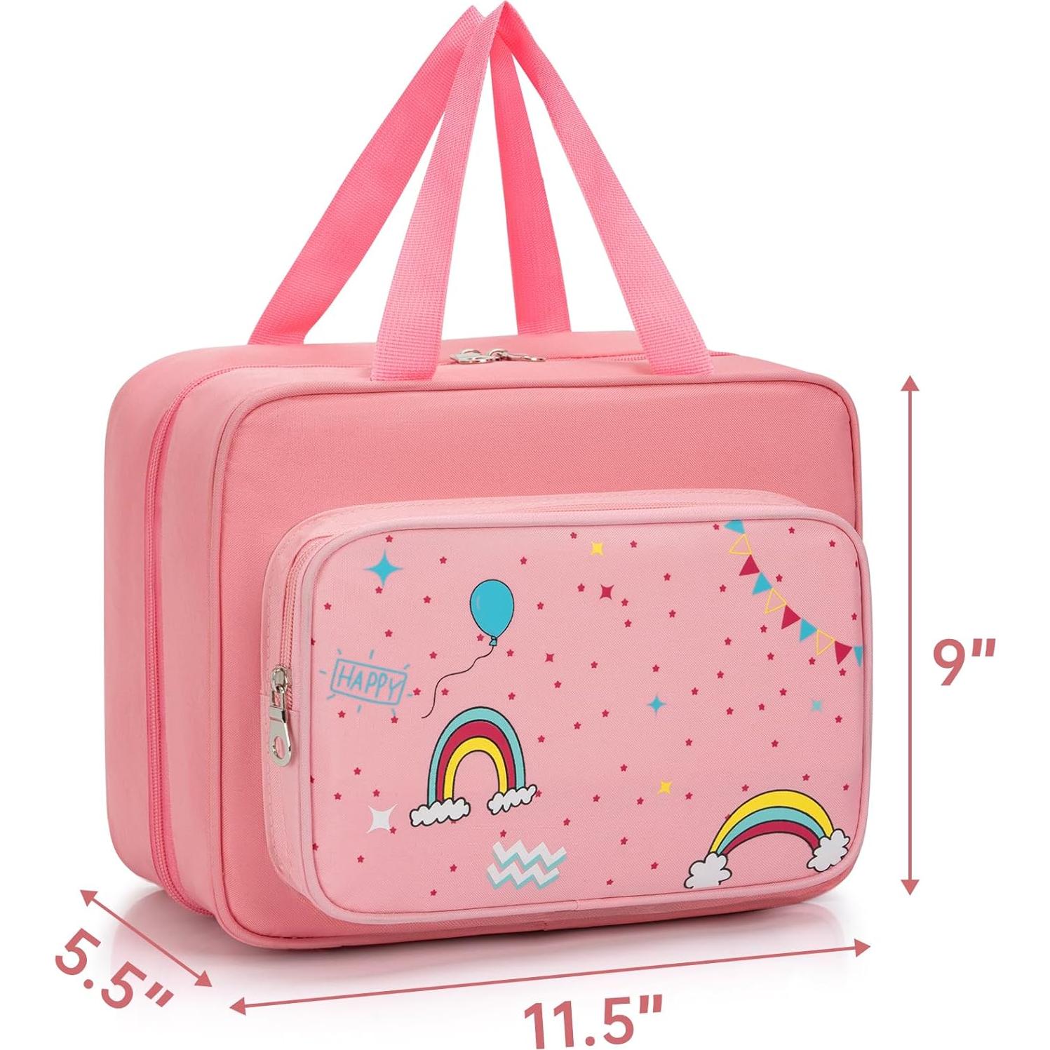 Funda Organizador para Muñecas OUUTMEE Rosa 7 Bolsillos