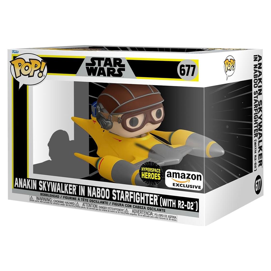 Funko POP! Ride Deluxe Anakin Skywalker en Naboo Starfighter