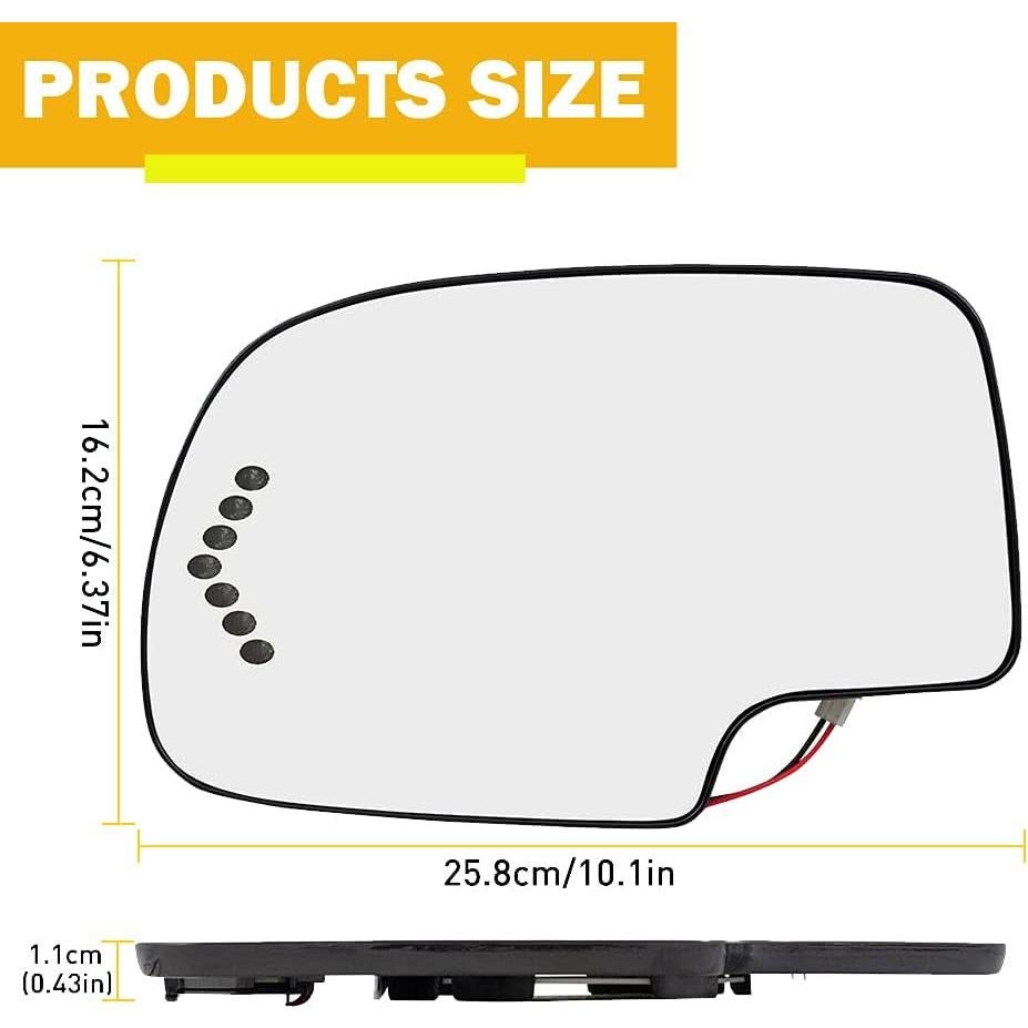 Espejo Lateral Yikesai Calefaccionado Convexo Izquierdo