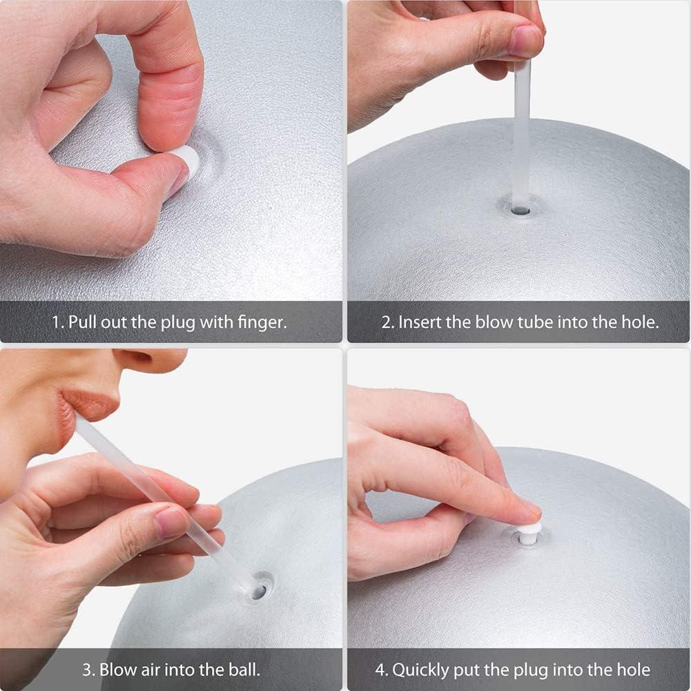 Bola de Pilates Mini 22.86 cm ElwynnLane Antiburst para Yoga