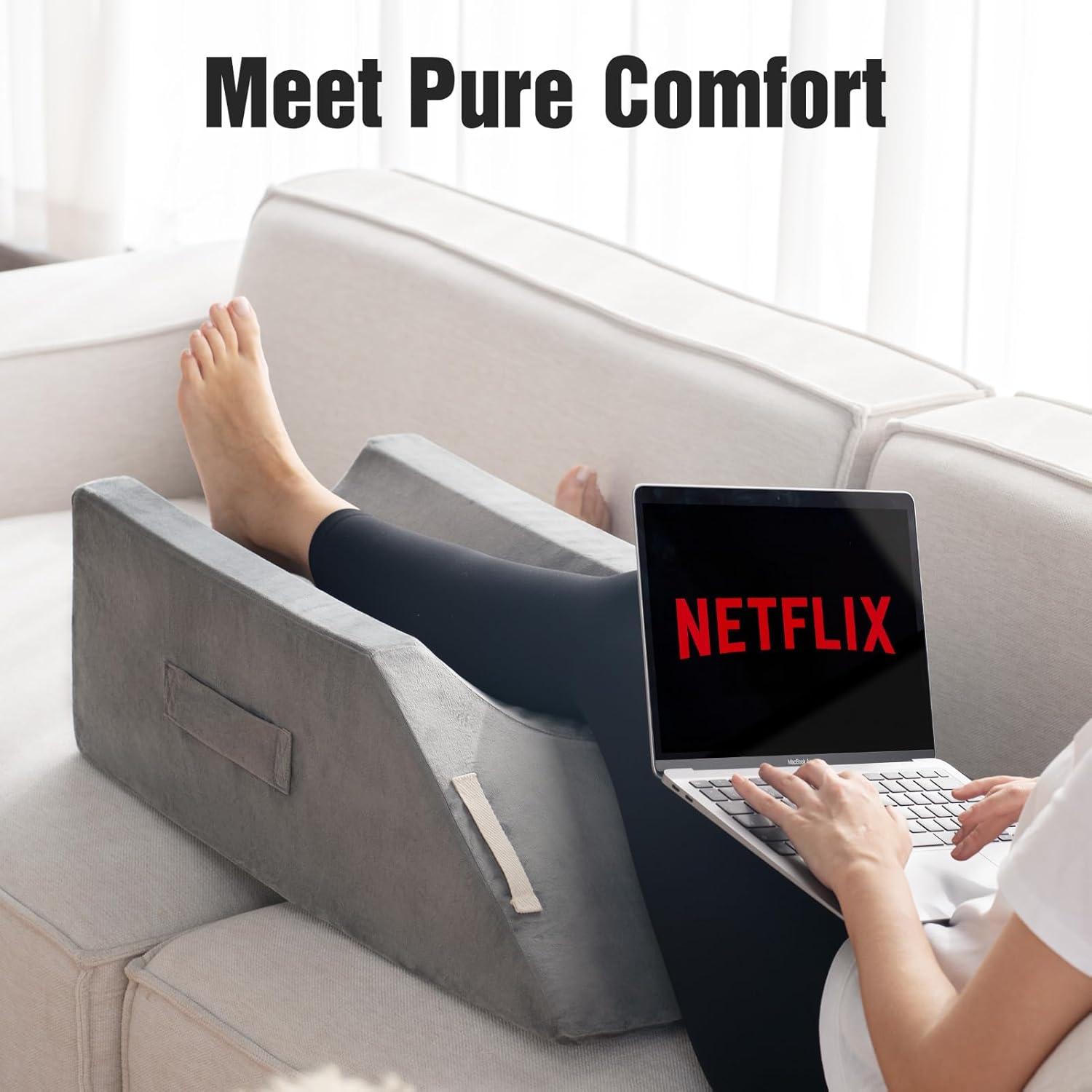 Almohada Elevadora para Pierna LightEase Espuma Viscoelástica 73.66x33.02cm