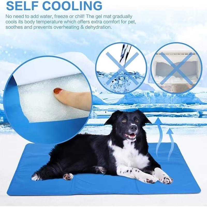 Reusable Gel Ice Pack for Sleeping, Relieve Headaches, Migraines, Fevers, Hot Flashes, Night Sweats, Perfect for Children, Adult, Pets，50 * 90cm (Super Large)