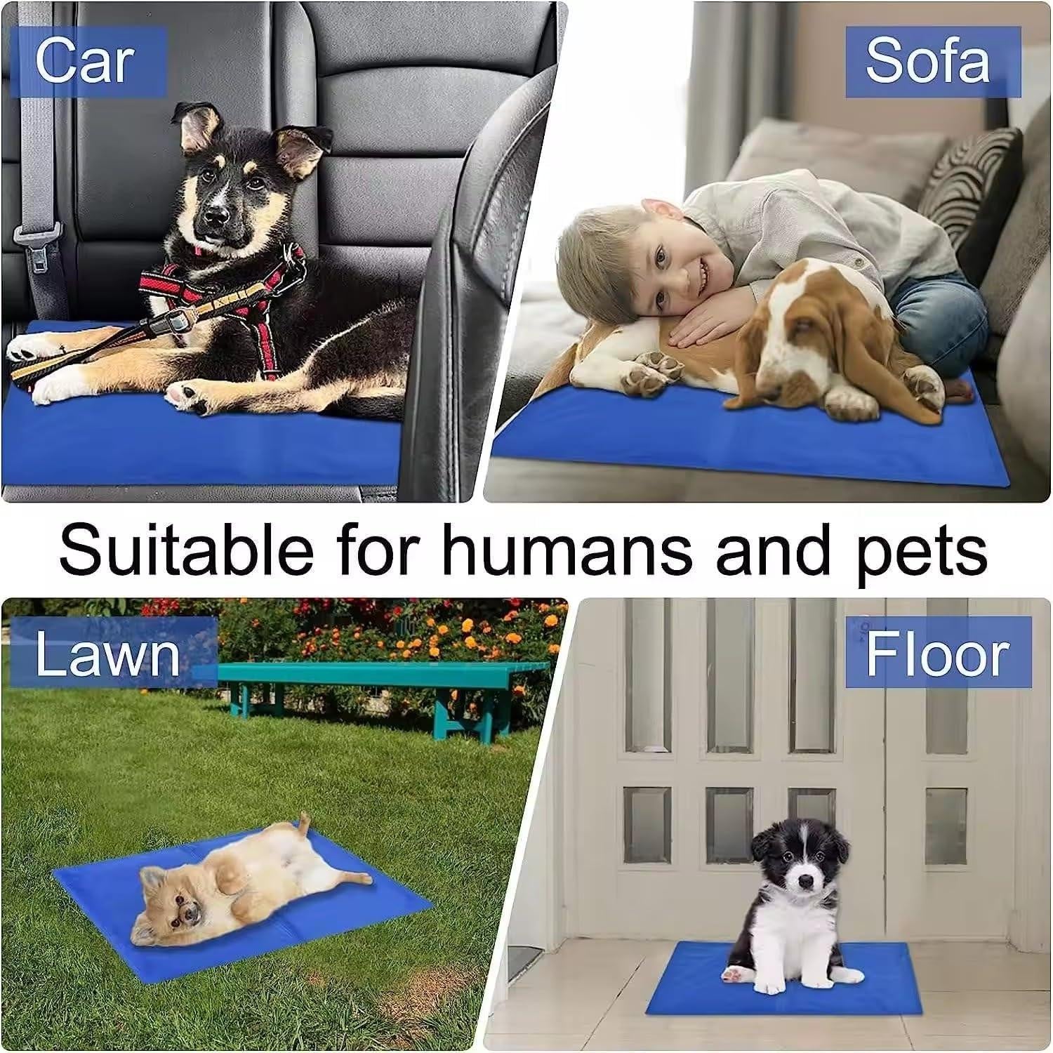 Reusable Gel Ice Pack for Sleeping, Relieve Headaches, Migraines, Fevers, Hot Flashes, Night Sweats, Perfect for Children, Adult, Pets，50 * 90cm (Super Large)