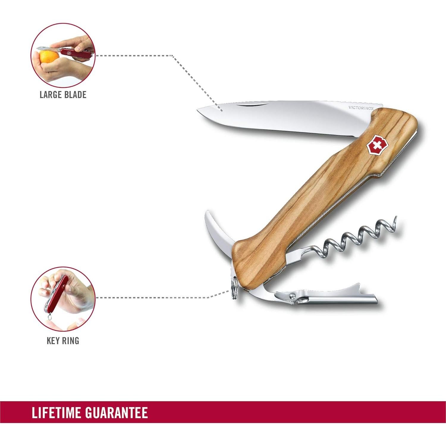 Cuchillo de Bolsillo Victorinox Maestro del Vino 13 cm Olivo
