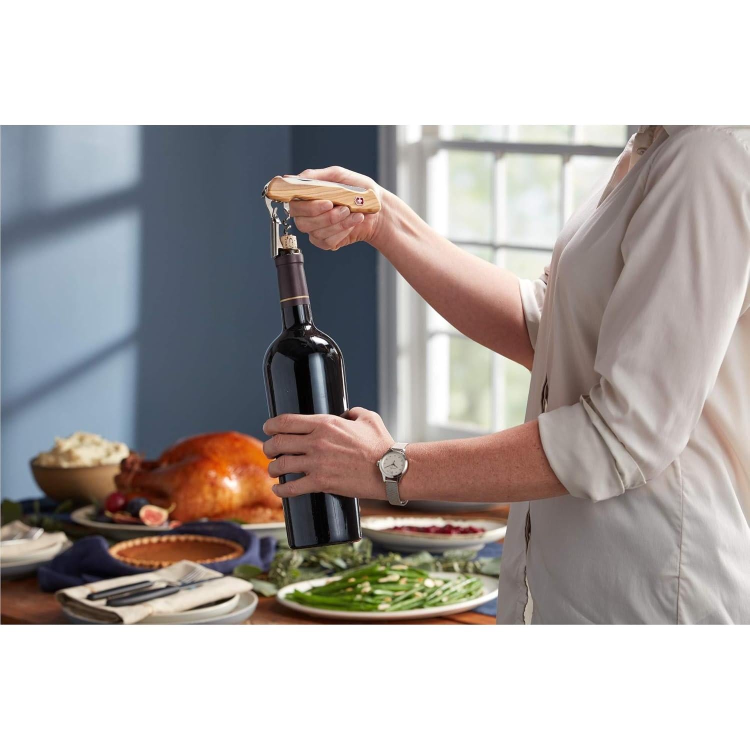 Cuchillo de Bolsillo Victorinox Maestro del Vino 13 cm Olivo