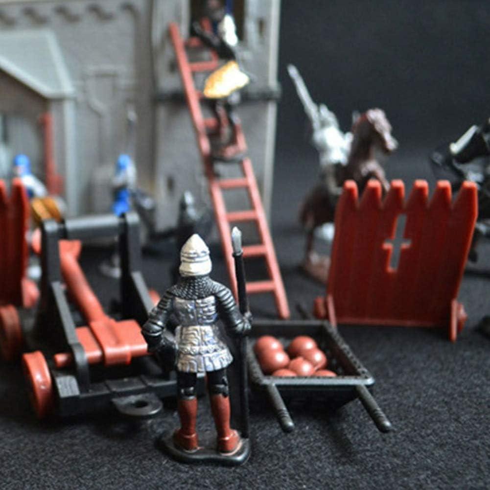Medieval Castle Toy - Knights Soldiers Model Kit, DIY Assembled Castle Playset, Gift Set