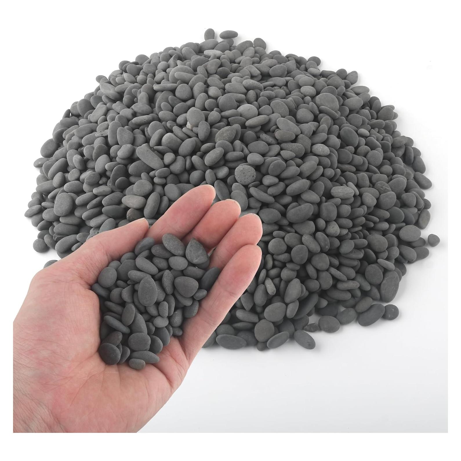 Guijarros de Playa Quibbay 2.27 kg para Jardín y Acuarios