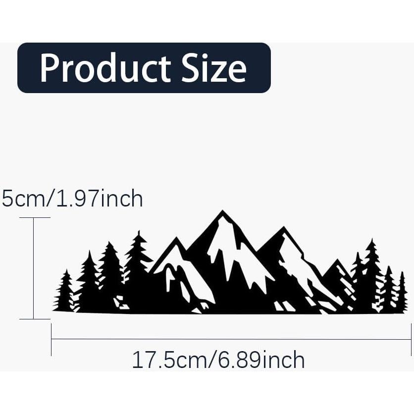 Calcomanía de Montaña de Nieve HAOBO para Auto - Impermeable
