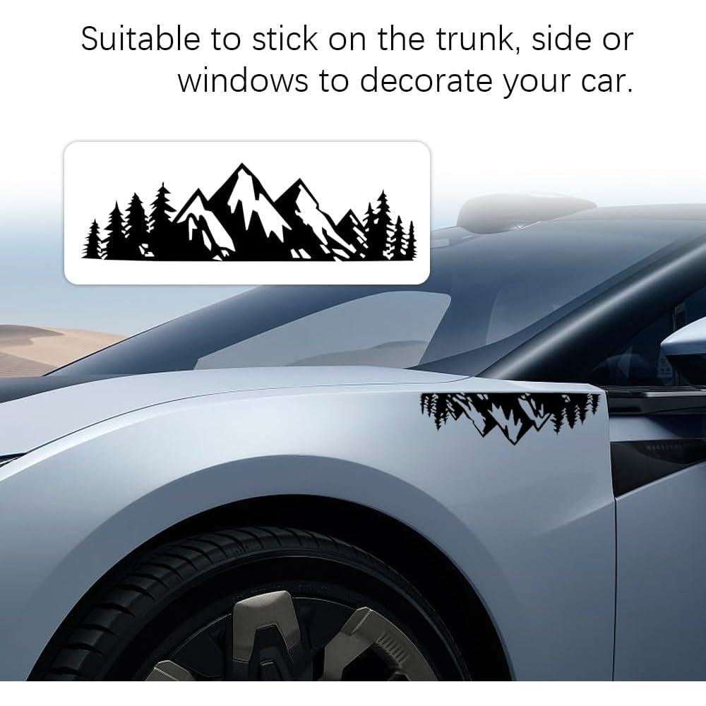 Calcomanía de Montaña de Nieve HAOBO para Auto - Impermeable
