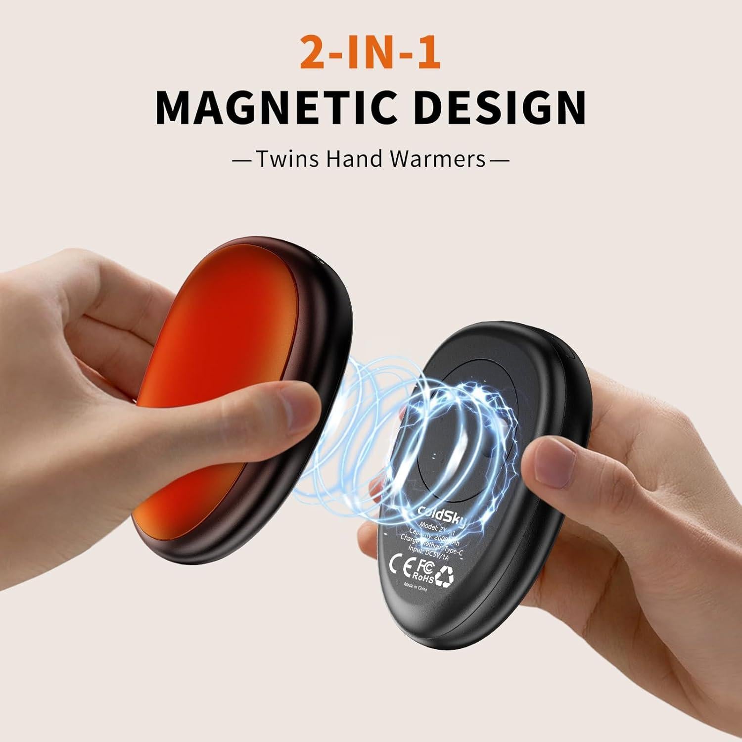 Calentador de Manos Recargable coldSky ZY-A1 3 Niveles Calor