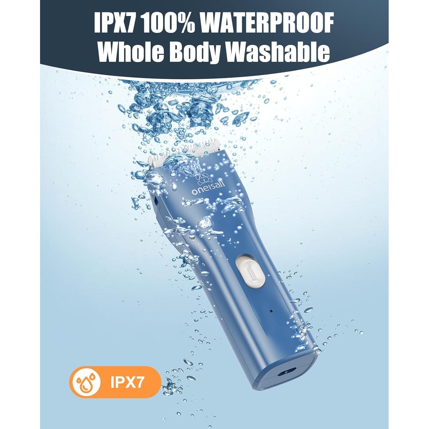 Cortadora de Pelo para Gatos Oneisall Inalámbrica Azul