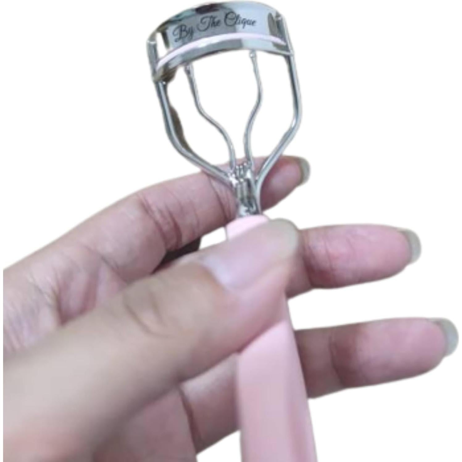 Rizador de Pestañas By The Clique Mini Rosa con Silicona