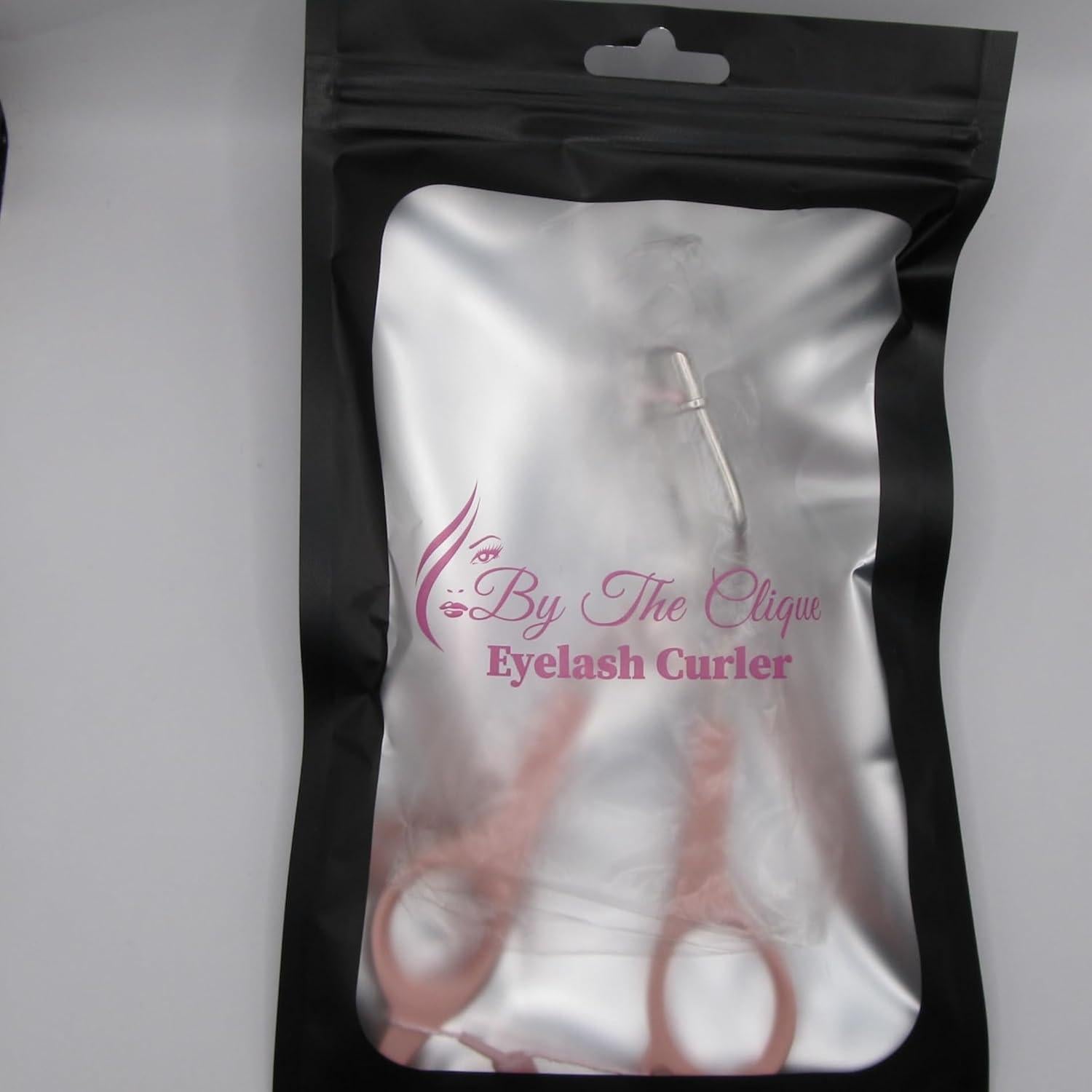 Rizador de Pestañas By The Clique Mini Rosa con Silicona