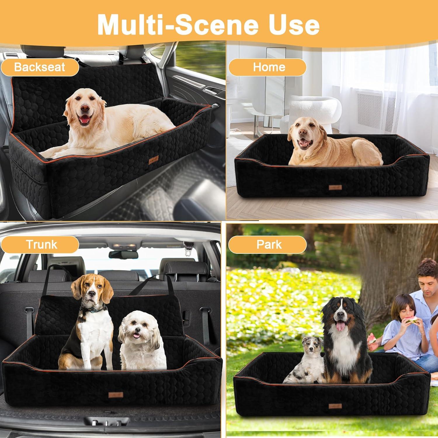 Asiento Elevador para Perros Grandes Melafa365 - Negro, 110x50x25cm