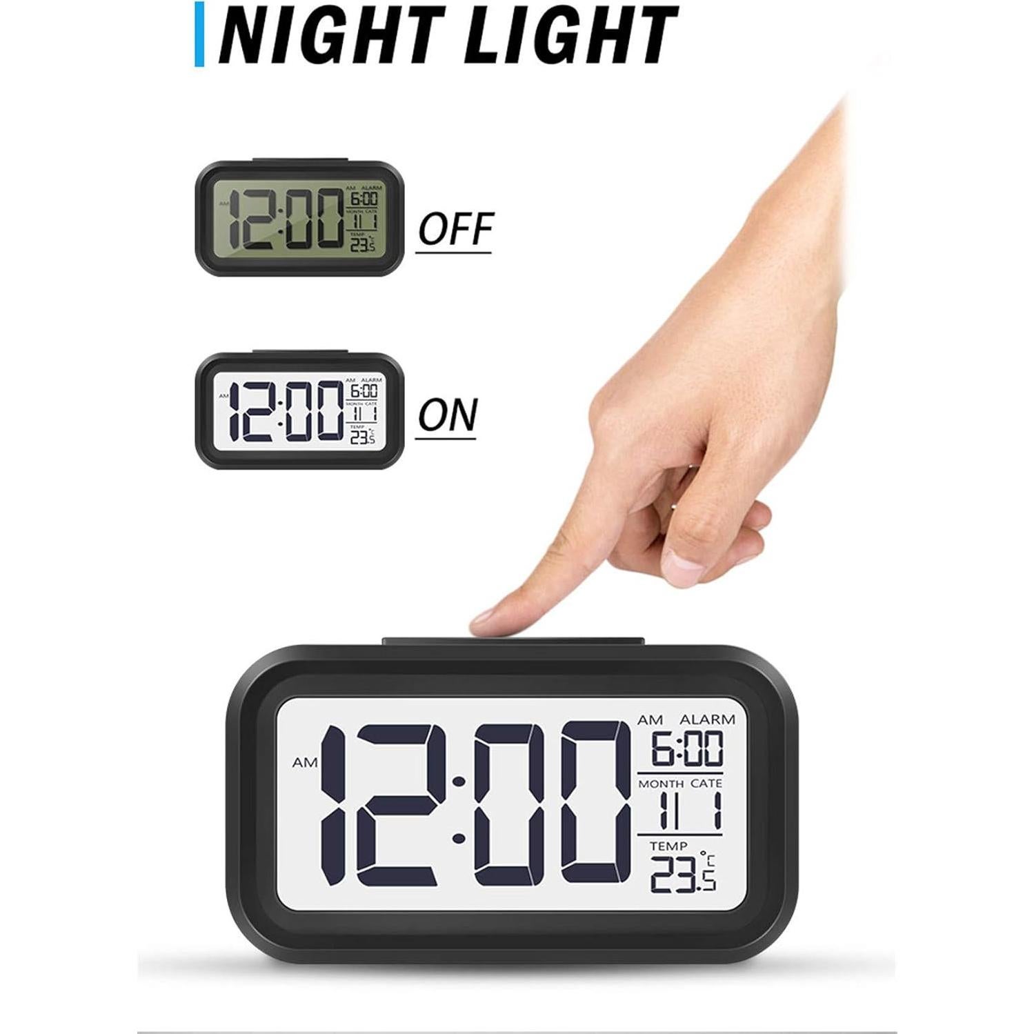 Reloj Despertador Digital TXY con Pantalla LCD y Snooze