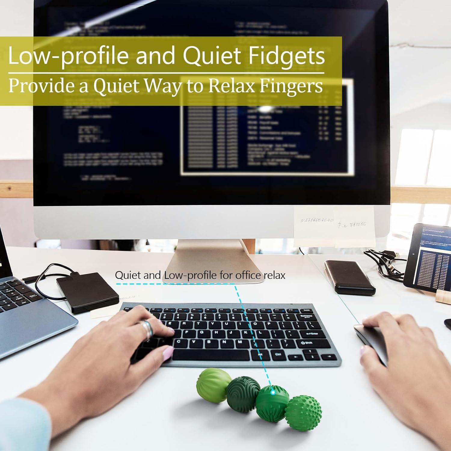 Pelotas Magnéticas de Silicona LUCKDOOR 4PCS Antiestrés 3cm