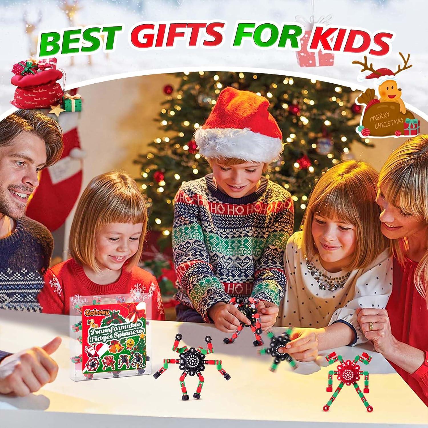 Spinners Antiestrés Navideños Gokeey 4 Piezas 11.94 cm