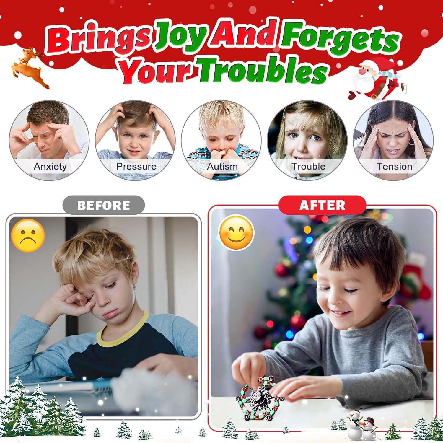 Spinners Antiestrés Navideños Gokeey 4 Piezas 11.94 cm