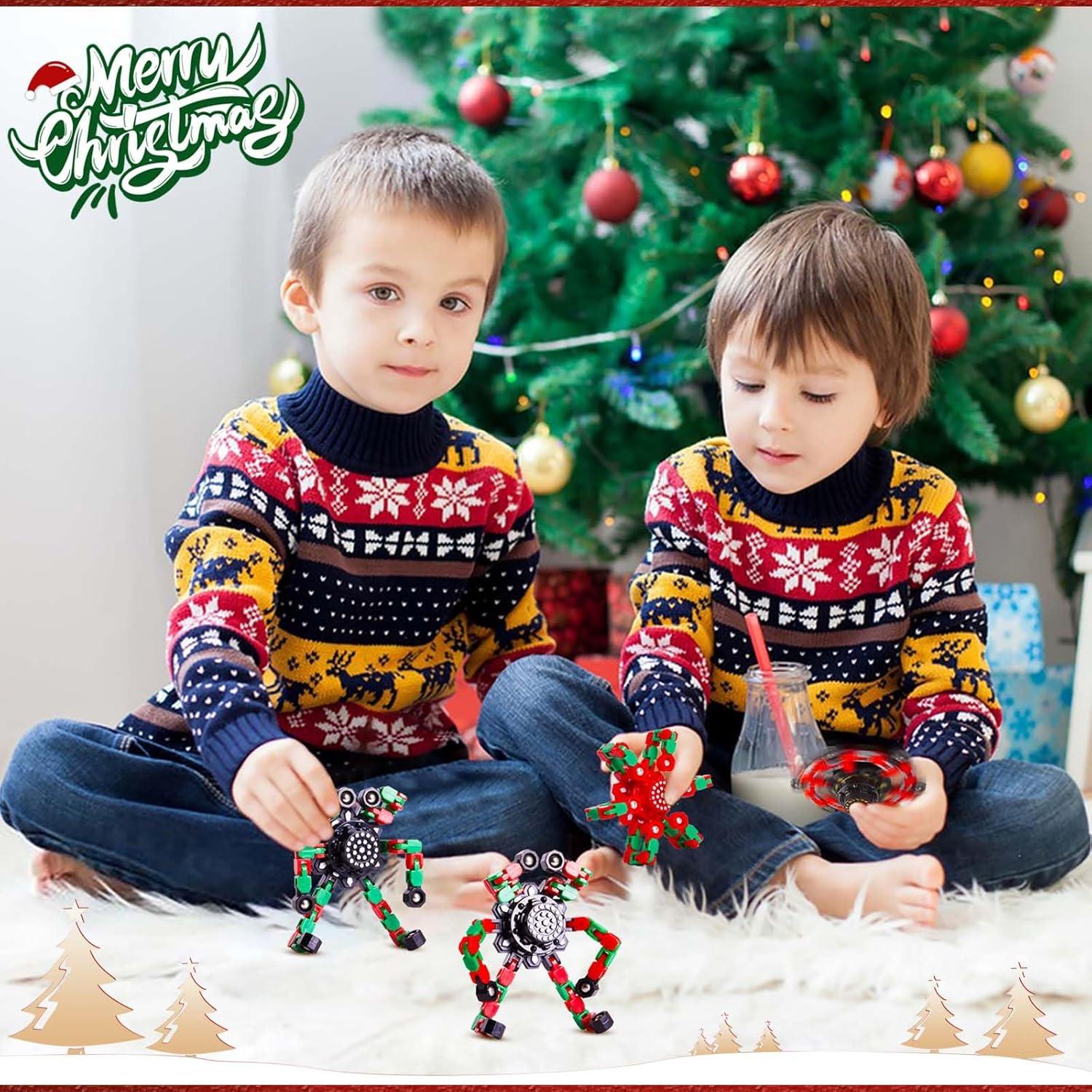 Spinners Antiestrés Navideños Gokeey 4 Piezas 11.94 cm