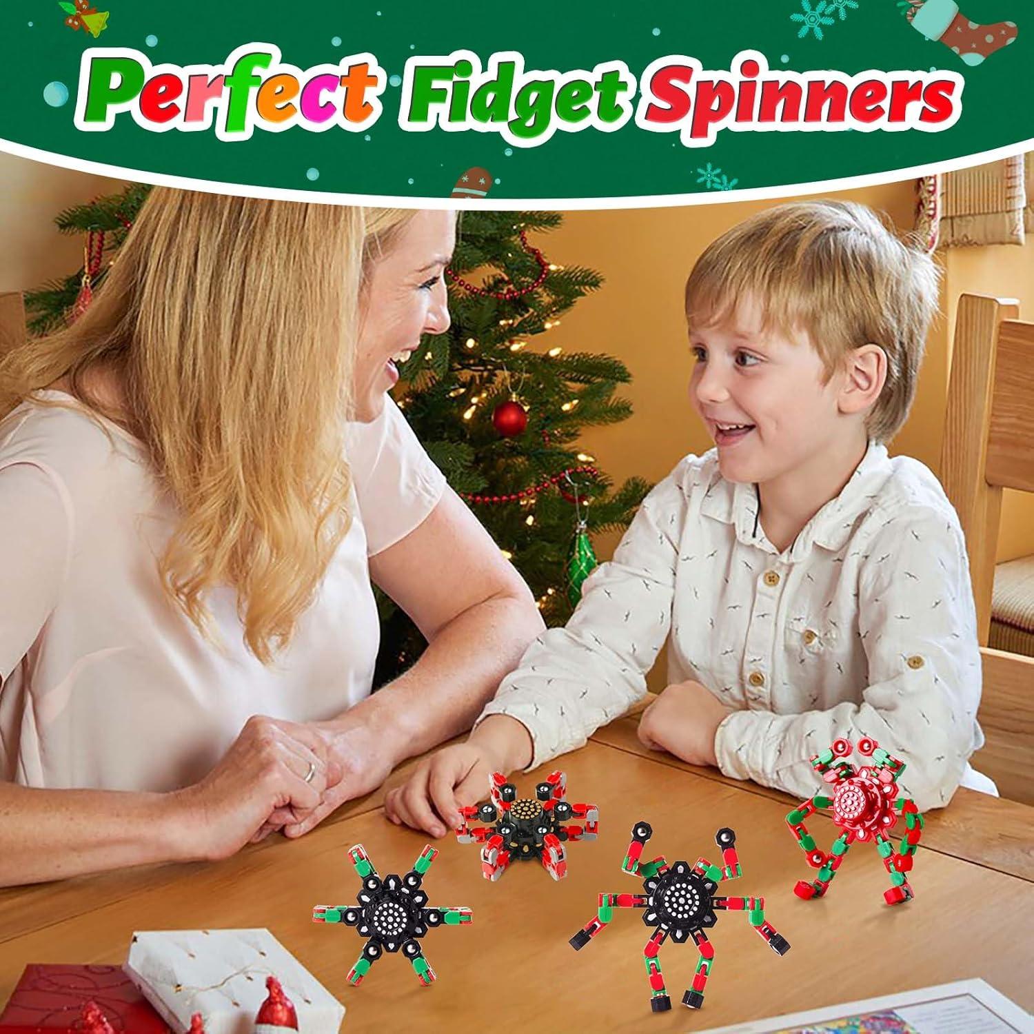 Spinners Antiestrés Navideños Gokeey 4 Piezas 11.94 cm