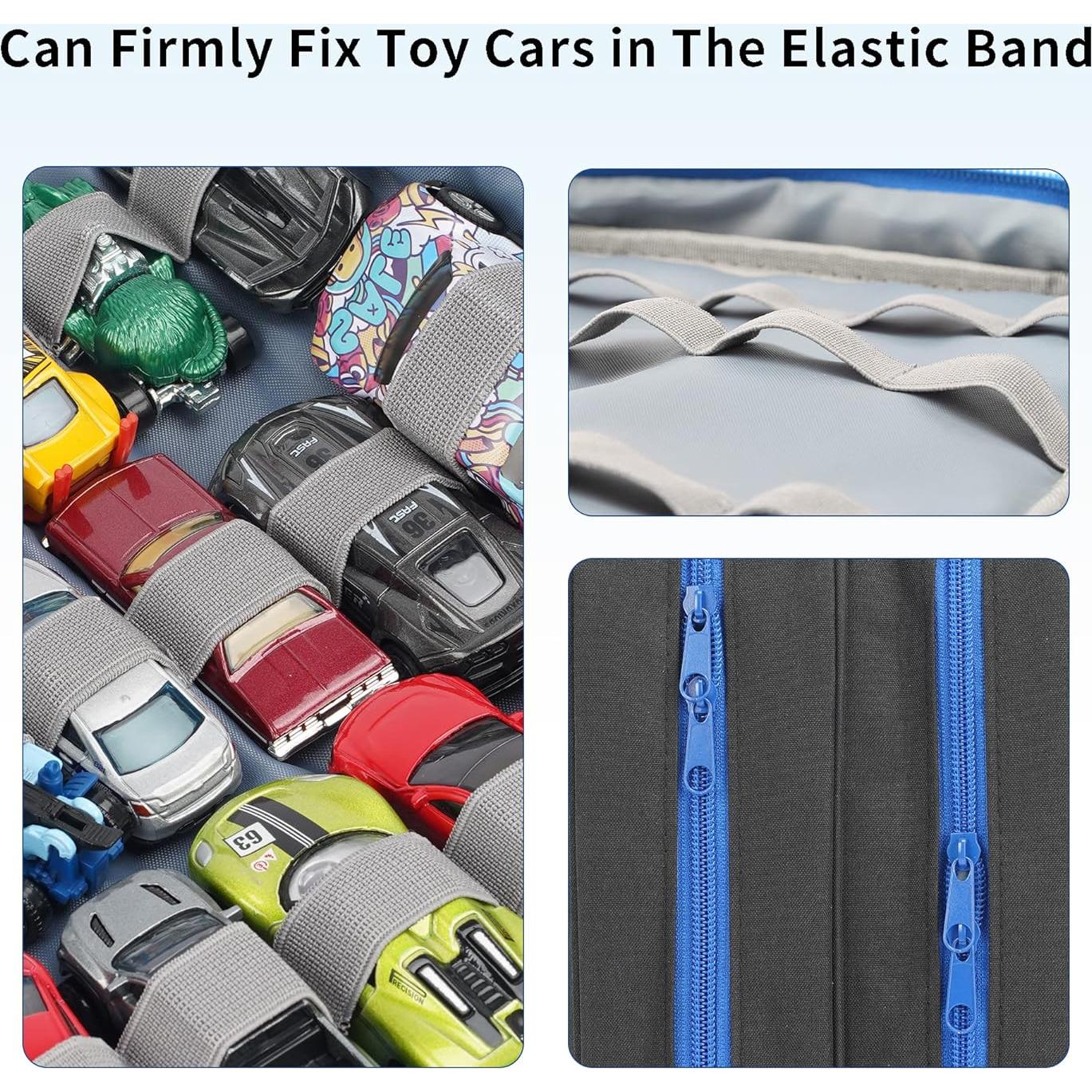 Estuche KISLANE para 96 Coches de Juguete Negro