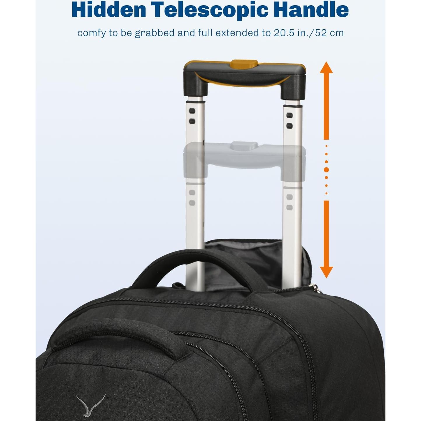 Mochila Rodante Hynes Eagle 2 en 1 63L Aprobada para Vuelo