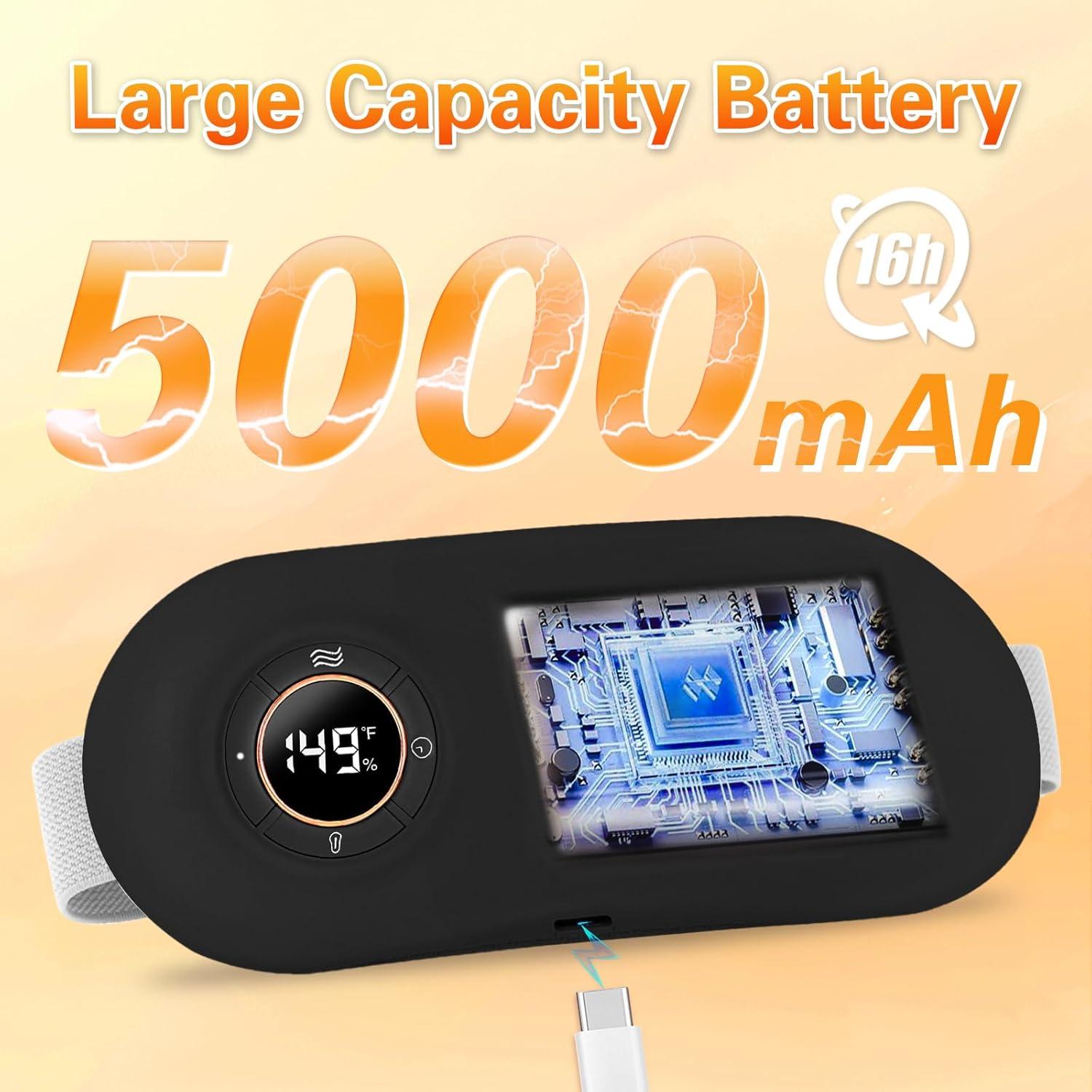 Almohadilla Calentadora Menstrual VFD 5000mAh 6 Niveles de Calor