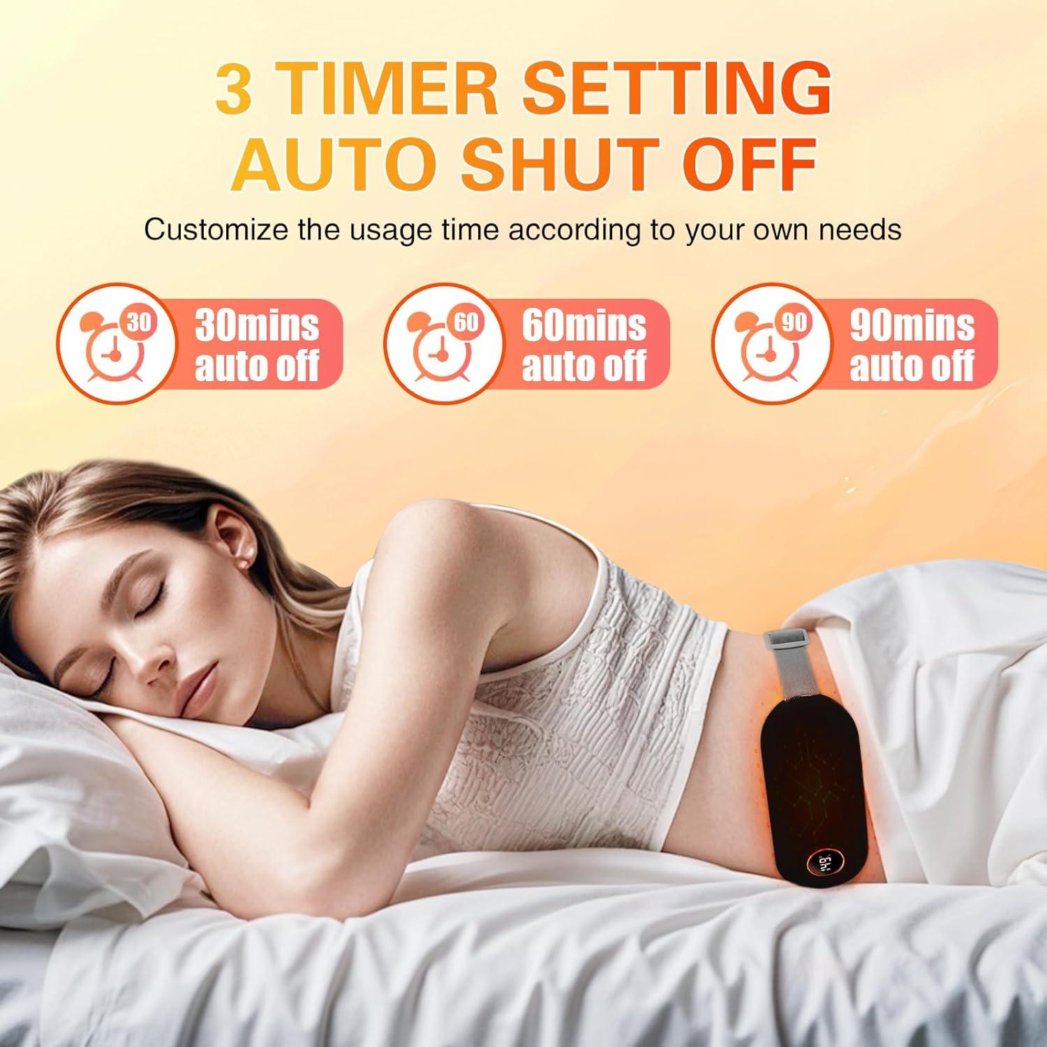 Almohadilla Calentadora Menstrual VFD 5000mAh 6 Niveles de Calor