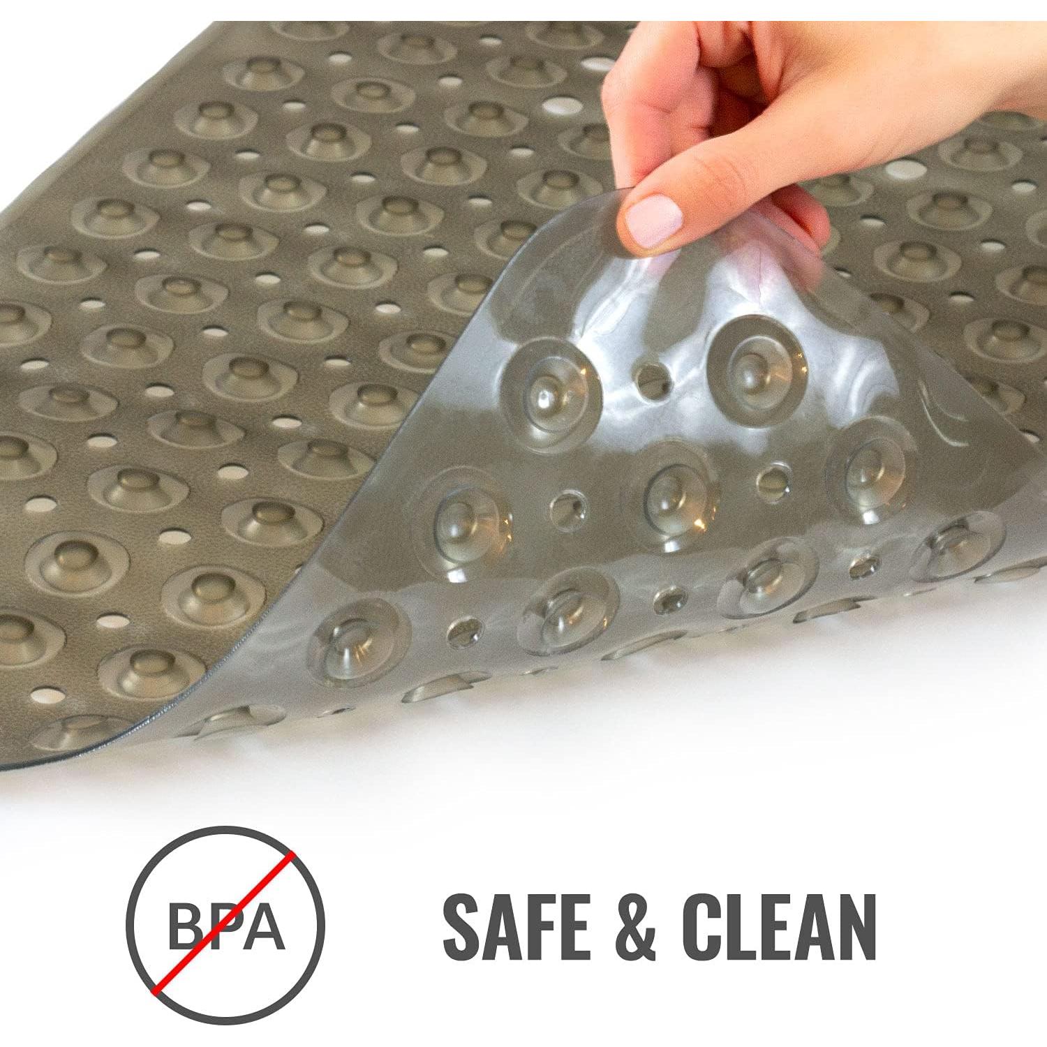 Alfombrilla de Baño Antideslizante HealthSmart 101.6x39.4cm Gris