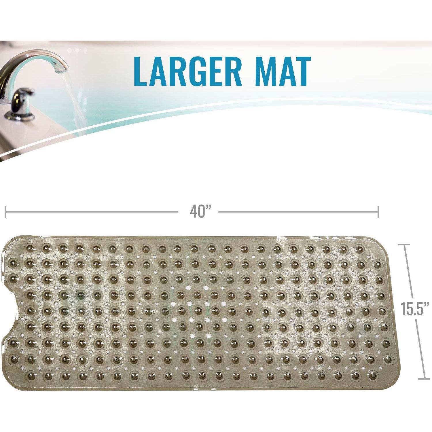 Alfombrilla de Baño Antideslizante HealthSmart 101.6x39.4cm Gris