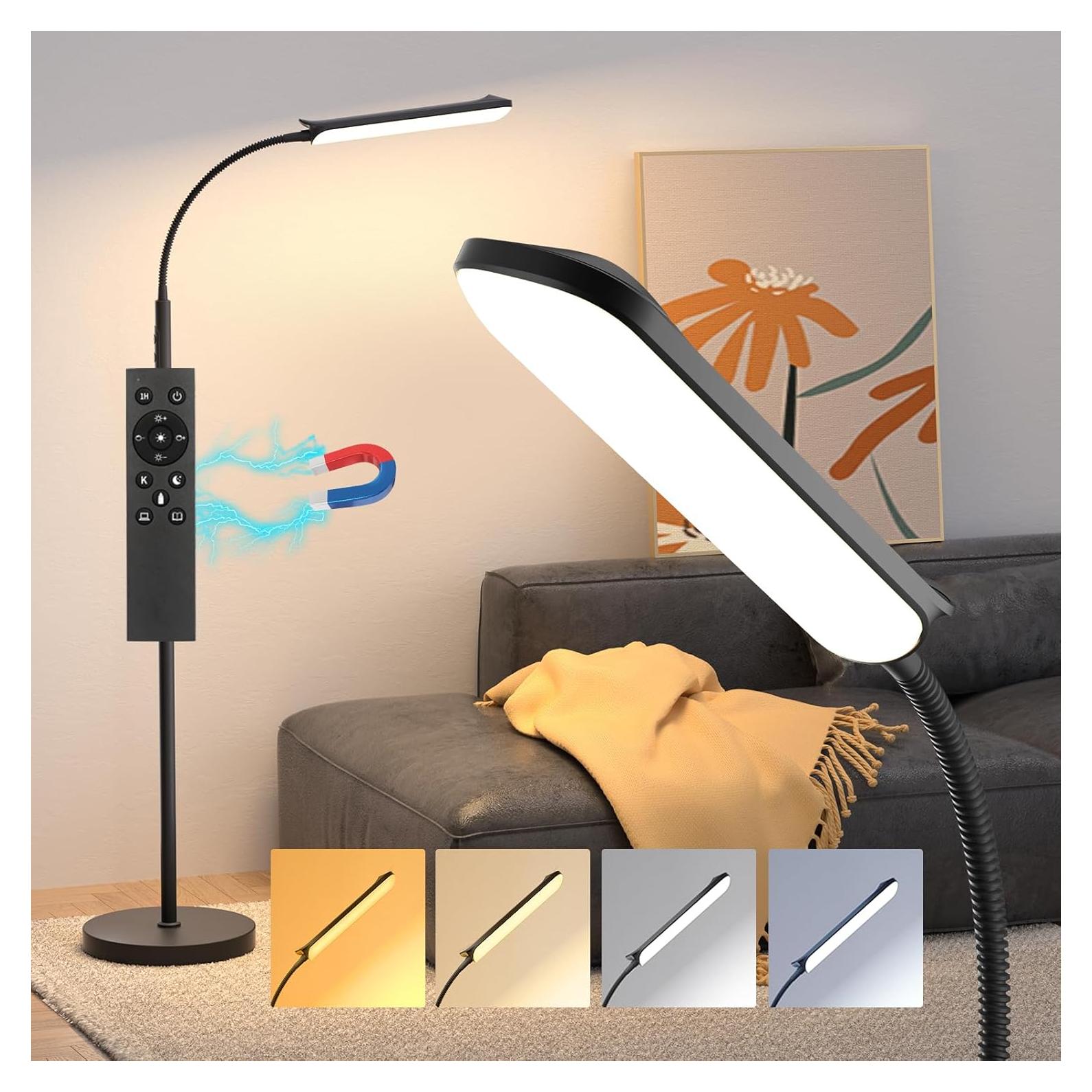 Lámpara de Pie LED Aisutha 18W Ajustable Control Remoto