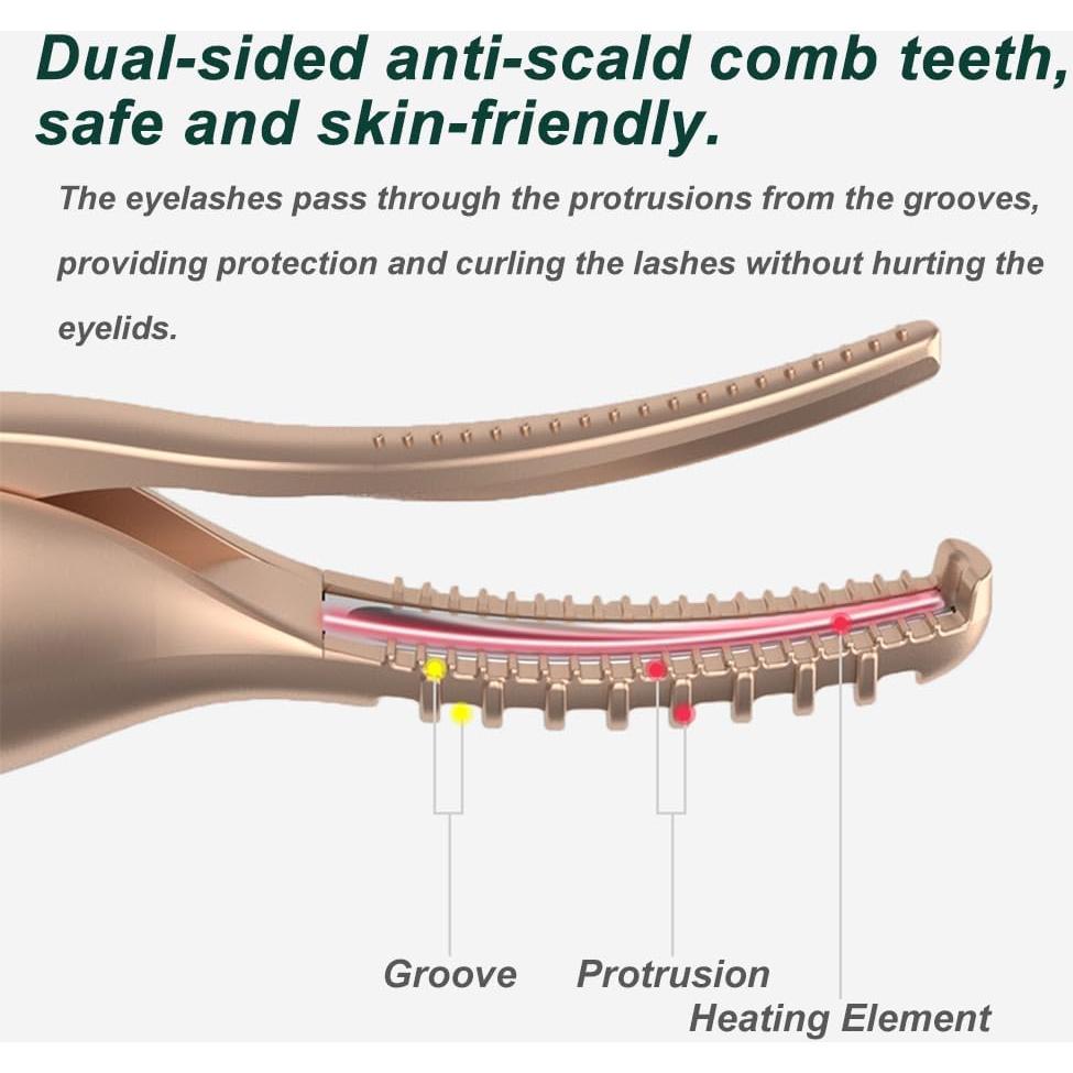 Rizador de Pestañas Eléctrico BrilliantRay 2 en 1 USB