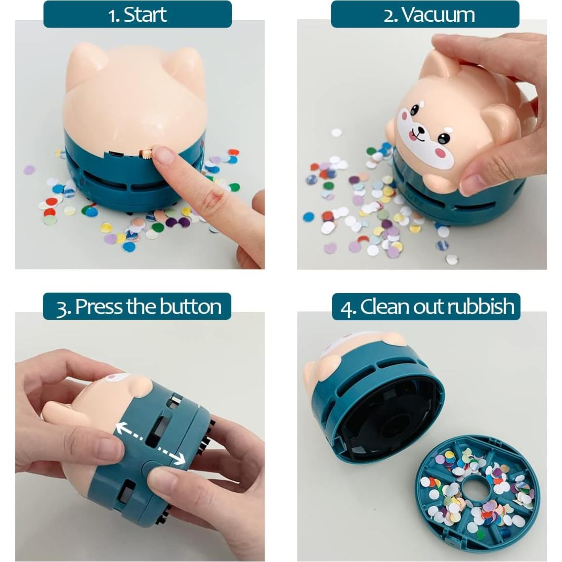 Aspiradora de escritorio USB mini portátil Allydrew Perrito