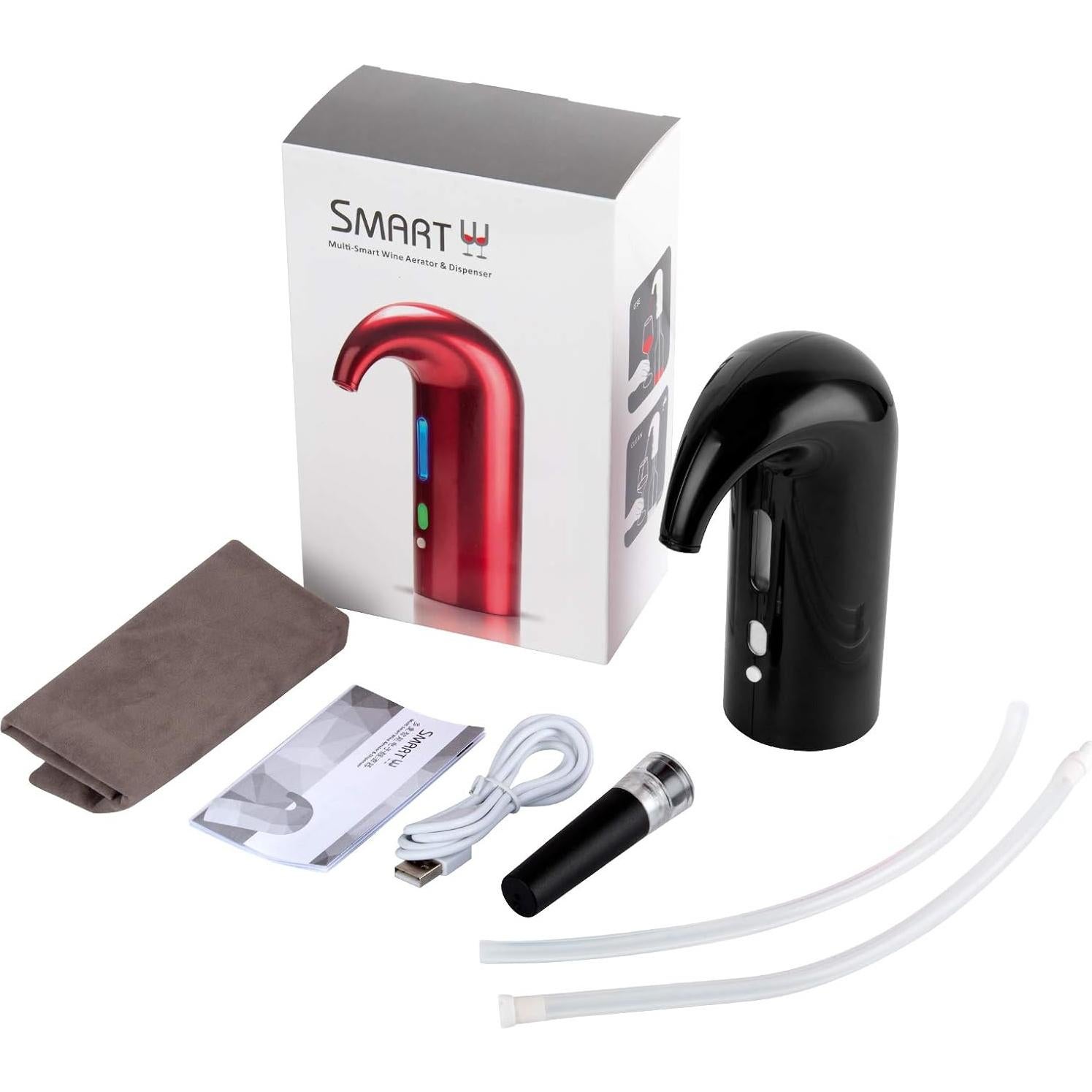 Electric Wine Aerator, Electric Wine Dispenser with Wine Pump Vacuum Stopper,Automatic Wine Aerator Pourer, Wine Accessories for Wine Enthusiast