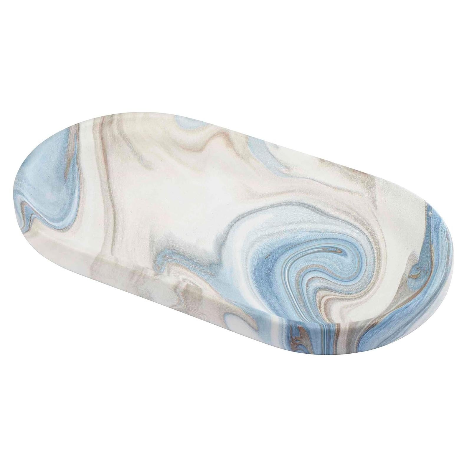 Bandeja de tocador Avanti Linens Waves Azul 26.4x2.5cm