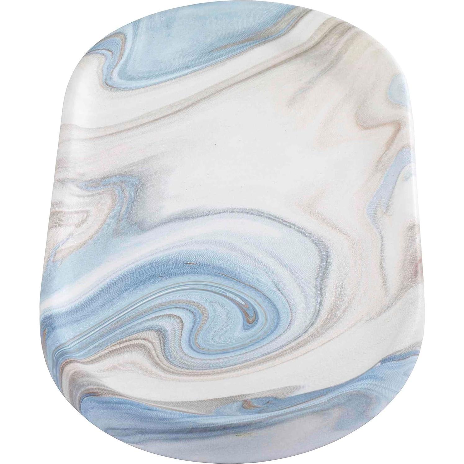 Bandeja de tocador Avanti Linens Waves Azul 26.4x2.5cm