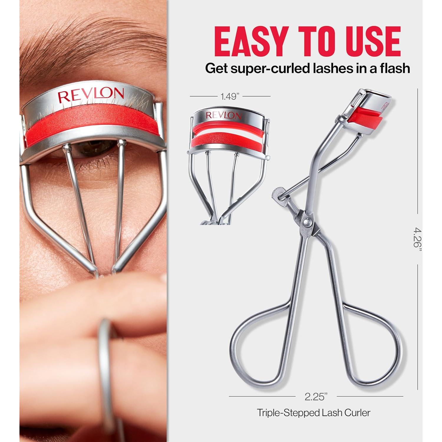 Rizador de Pestañas Revlon 3 Niveles Suave y Efectivo