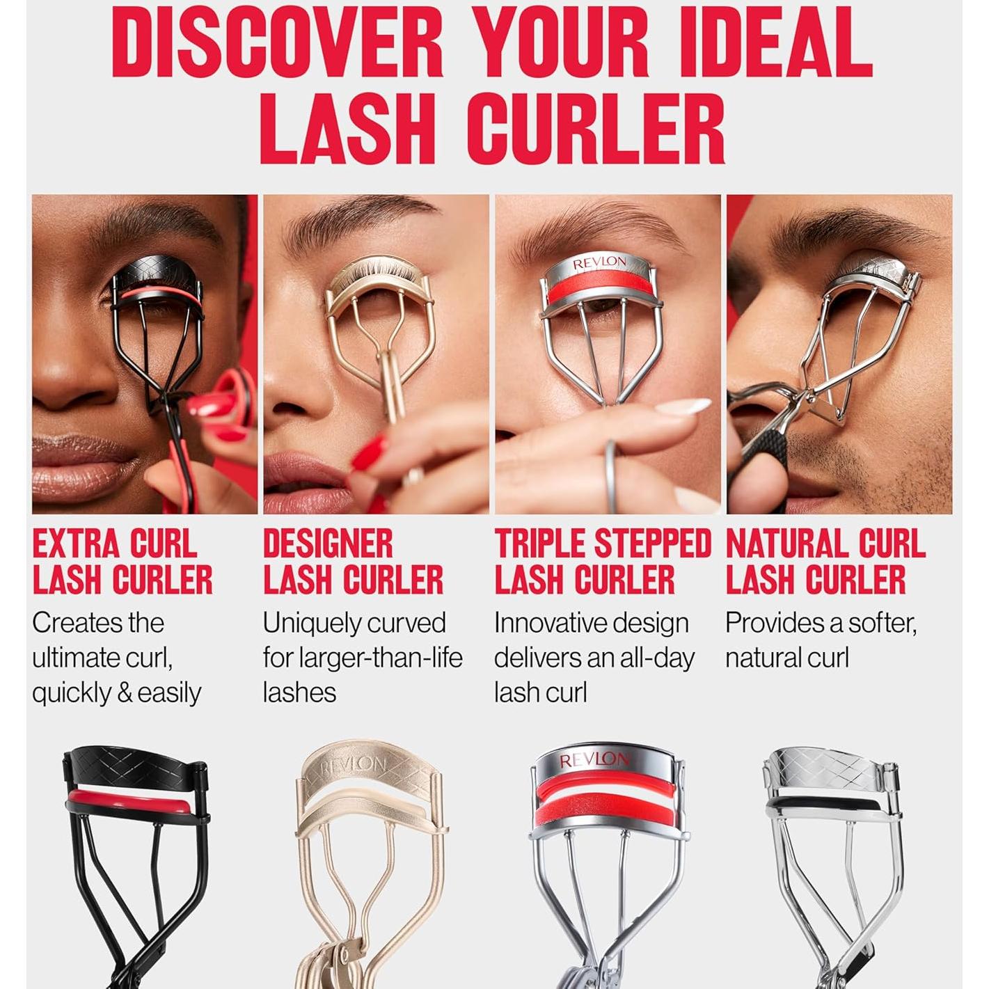 Rizador de Pestañas Revlon 3 Niveles Suave y Efectivo