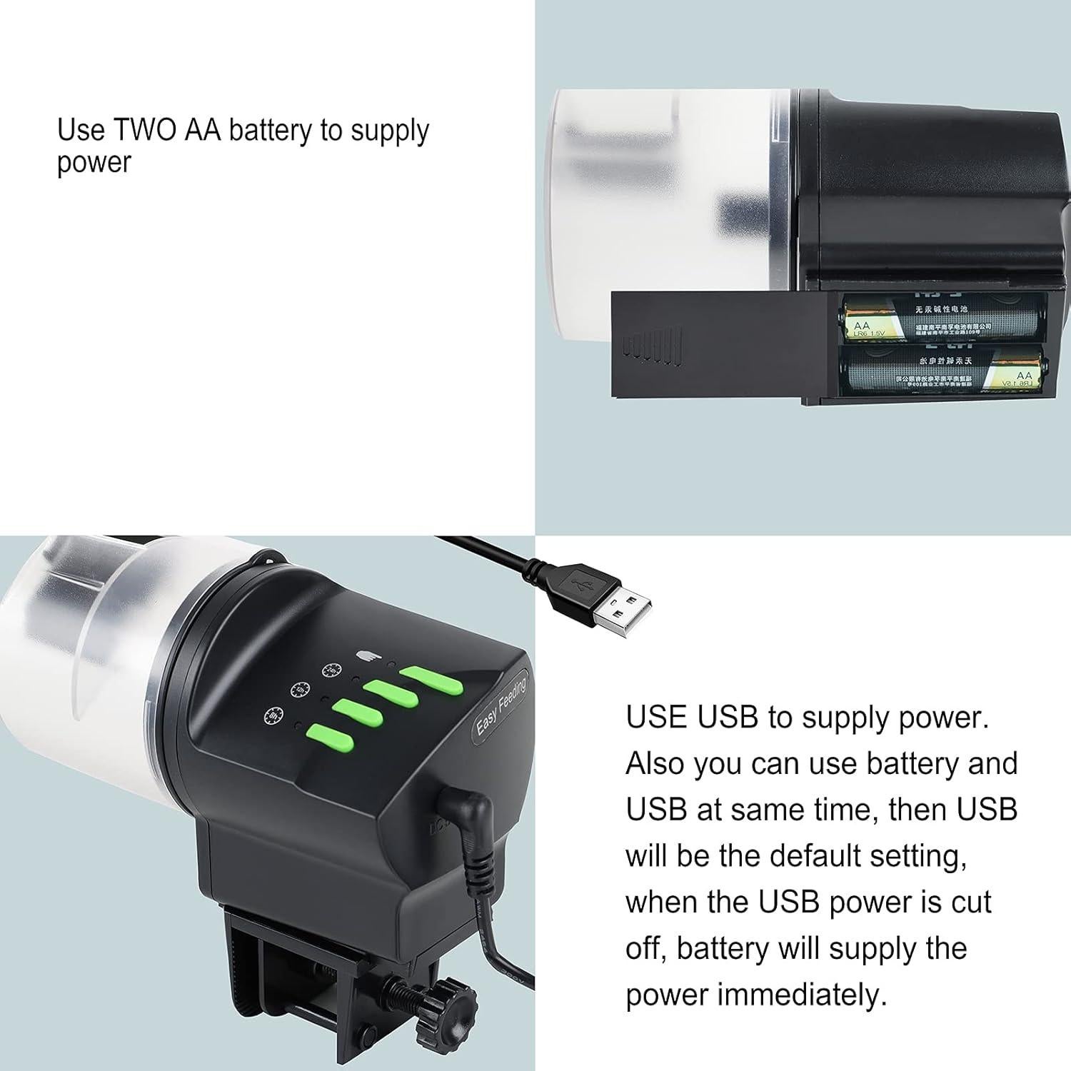 Dispensador Automático de Comida para Peces DXOPHIEX 100ml/200ml