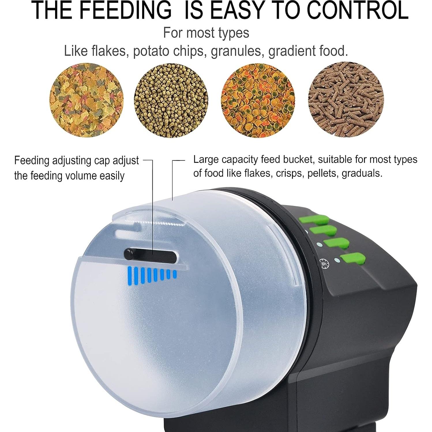 Dispensador Automático de Comida para Peces DXOPHIEX 100ml/200ml