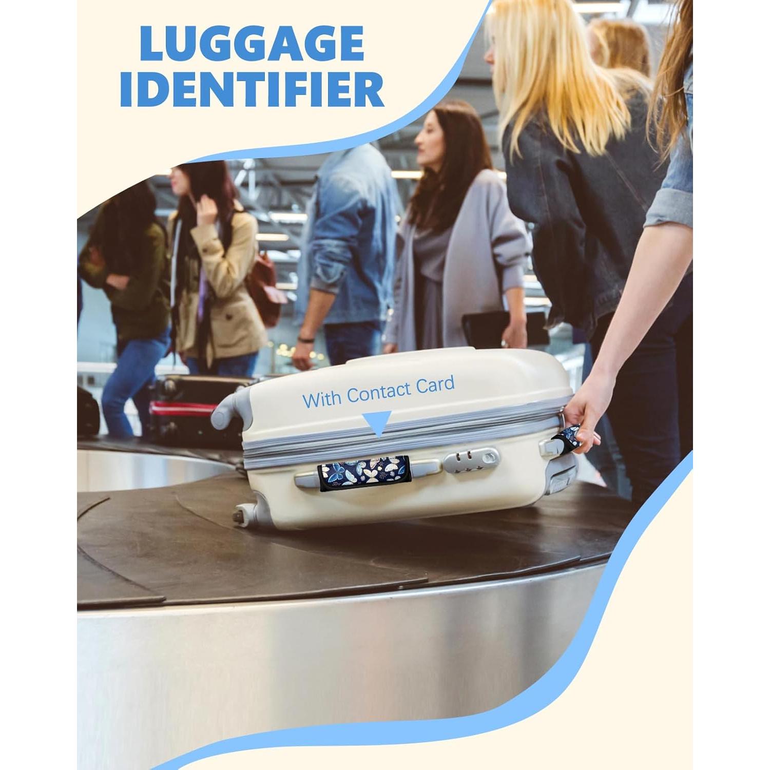 Funda de Mango de Equipaje Slohif Mariposa 3 Pcs Neopreno