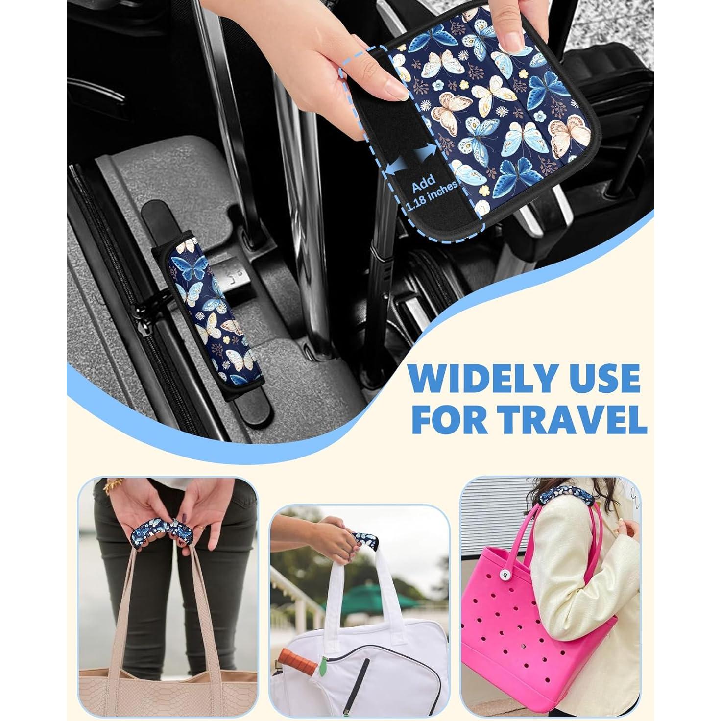 Funda de Mango de Equipaje Slohif Mariposa 3 Pcs Neopreno