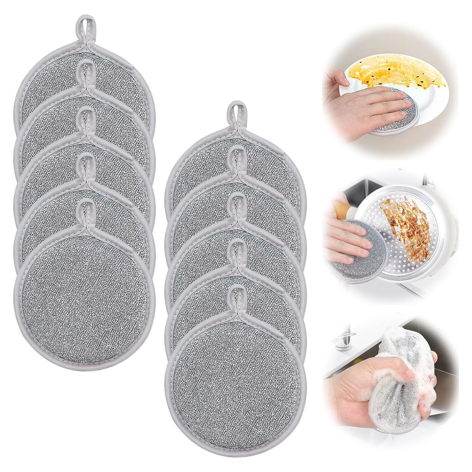 10 Trapos de Alambre Reutilizables Kwetss para Lavado de Platos