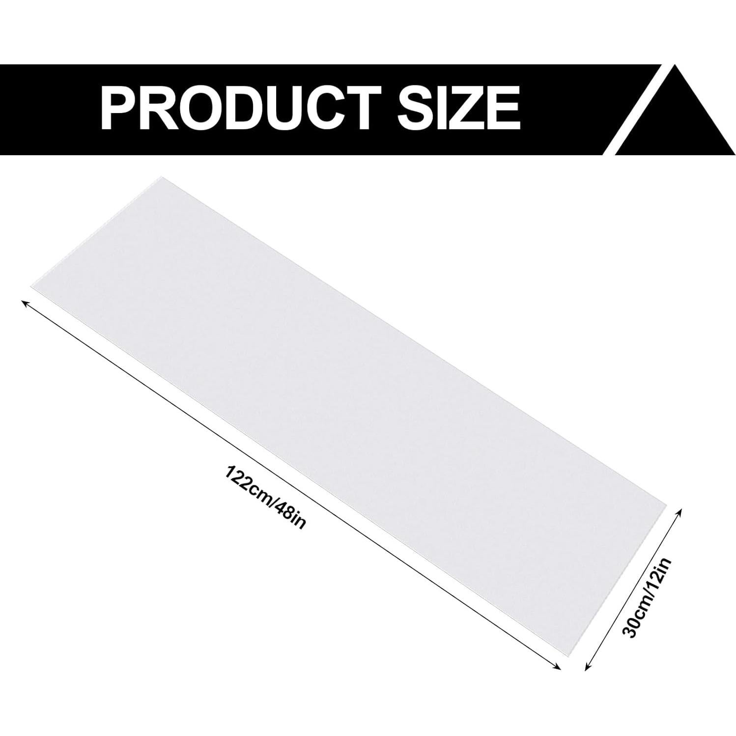 Forros de Estante Barydat 4 Pcs 30x122 cm Plástico Transparente