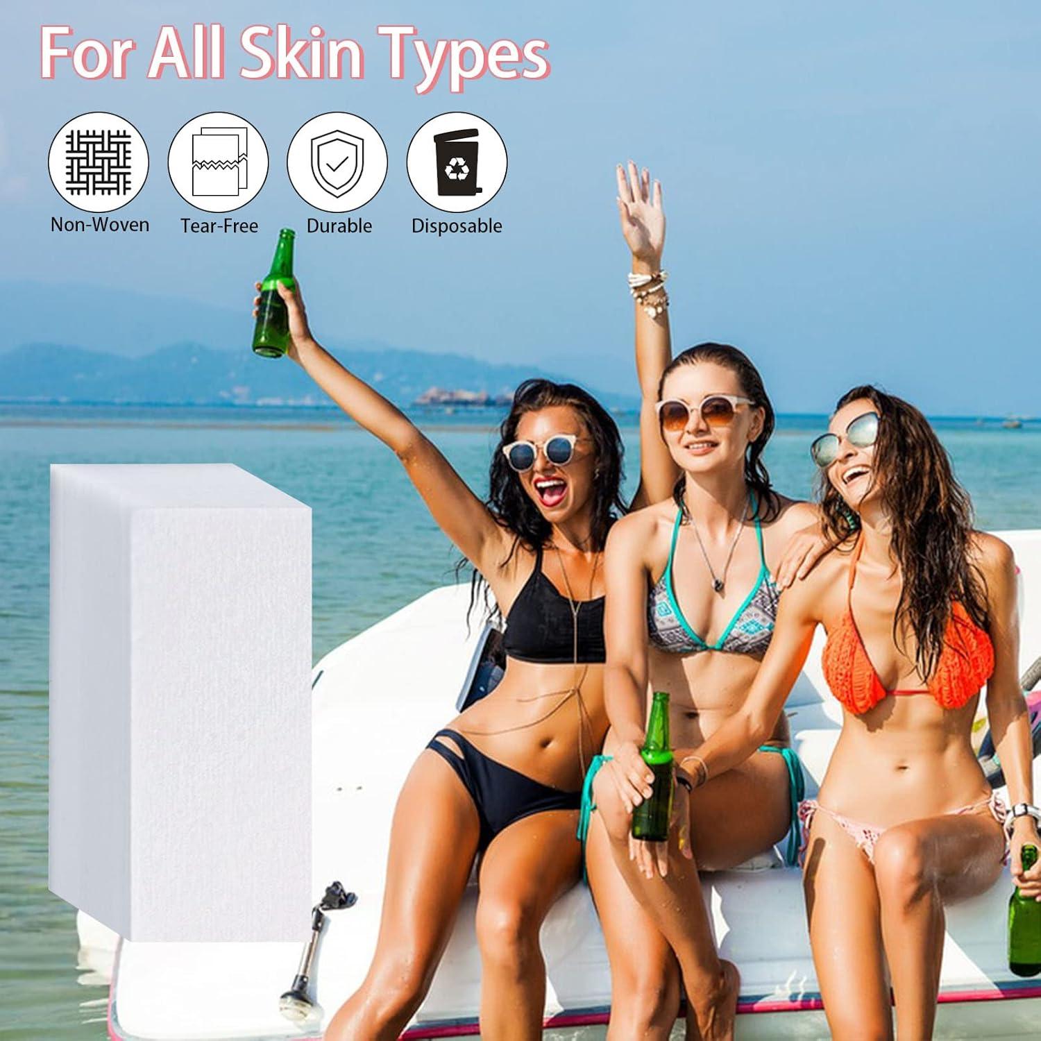 Tiras de Cera para Depilación Facial SEPGLITTER 300 Piezas 10x4 cm